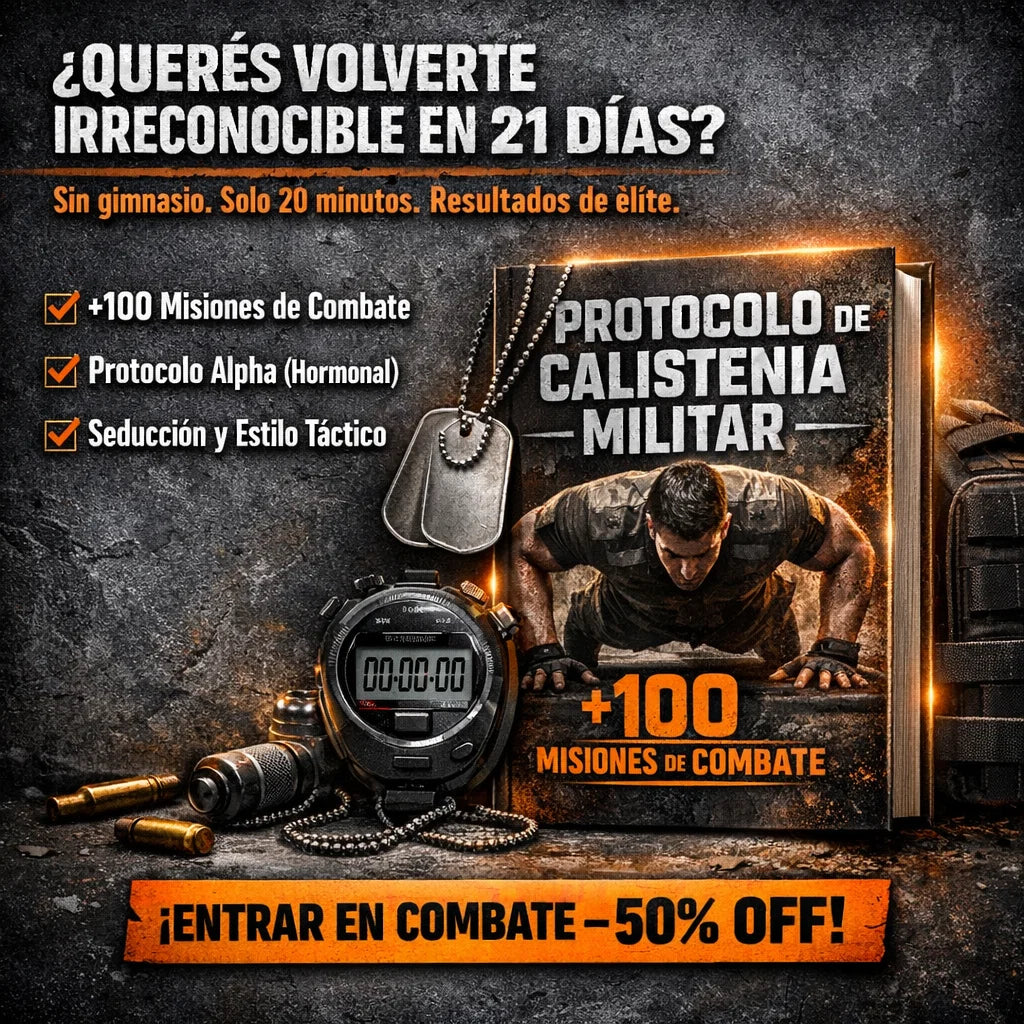 PROTOCOLO DE CALISTENIA MILITAR +100 MISIONES DE COMBATE + 5 BONUS DE REGALO